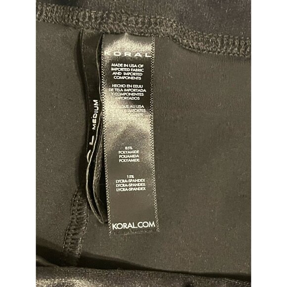 Koral Lustrous High Rise Legging Black Size Medium Shiny - Picture 4 of 9